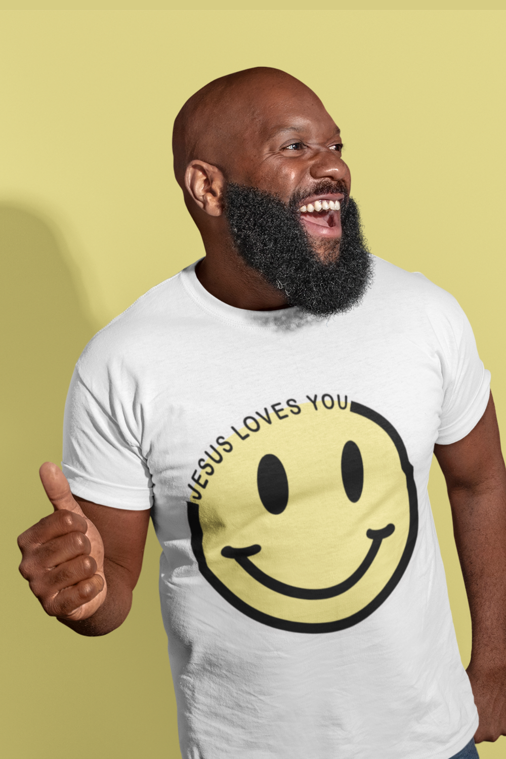 Jesus Loves You Smiley Face Tee