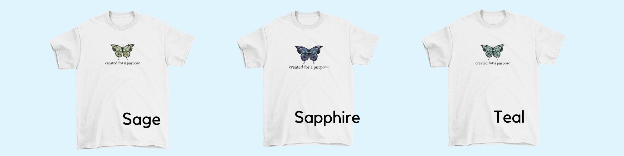 Created for A Purpose Butterfly Tee