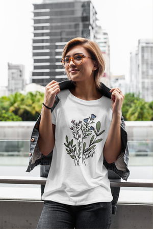 Rejoice Always Floral Tee