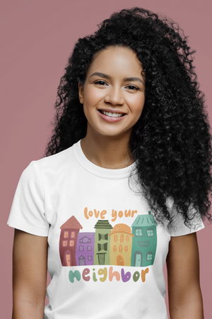 Love your Neighbor Houses Tee