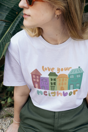 Love your Neighbor Houses Tee