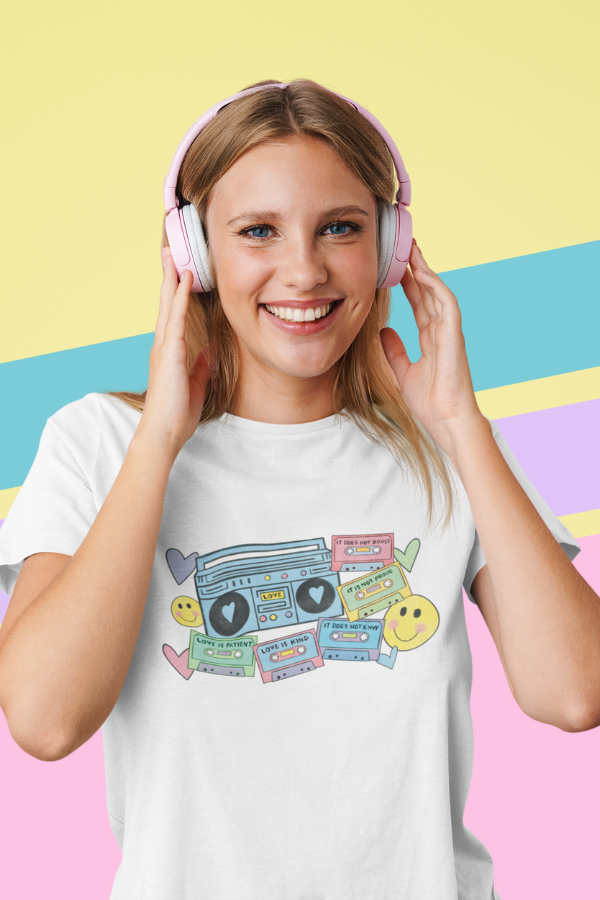 Boom Box Love tee